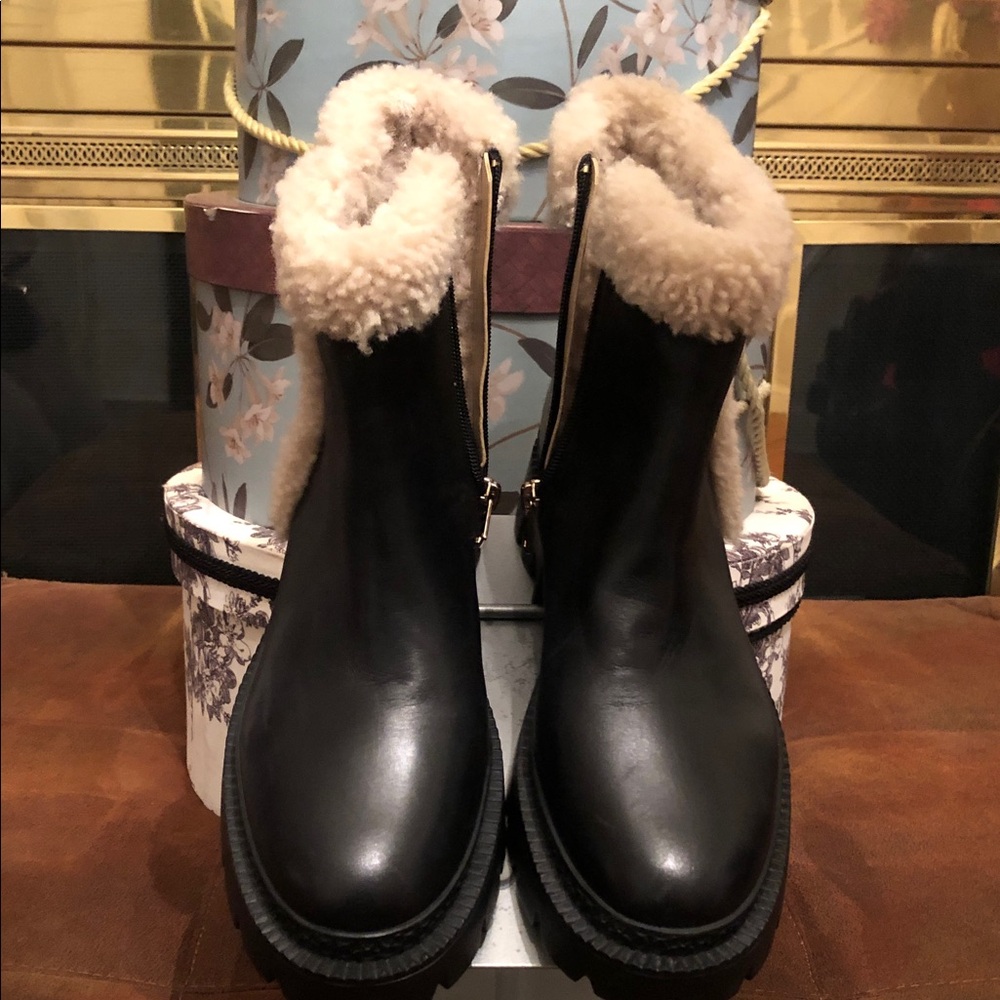 Coach Jane leather short boot fashion cd220 size 10 US